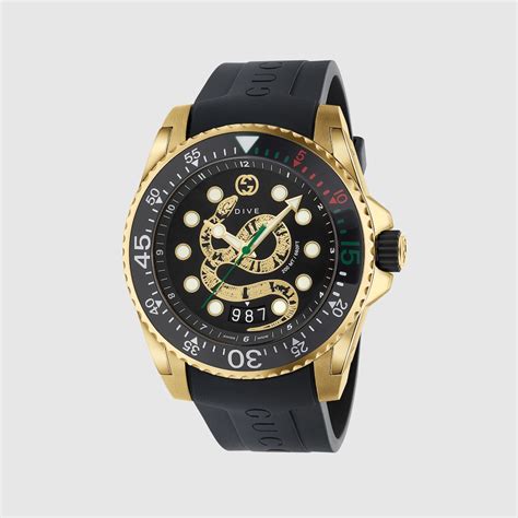 gucci replica snake watch|gucci dive watch 45mm snake.